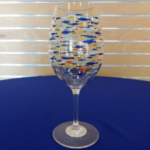 Fish Wine Glass With Stem (Plastic)