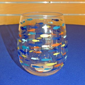 Fish Stemless Wine Glass (Plastic)